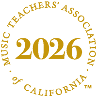 Music Teachers' Association of California 2026 member badge